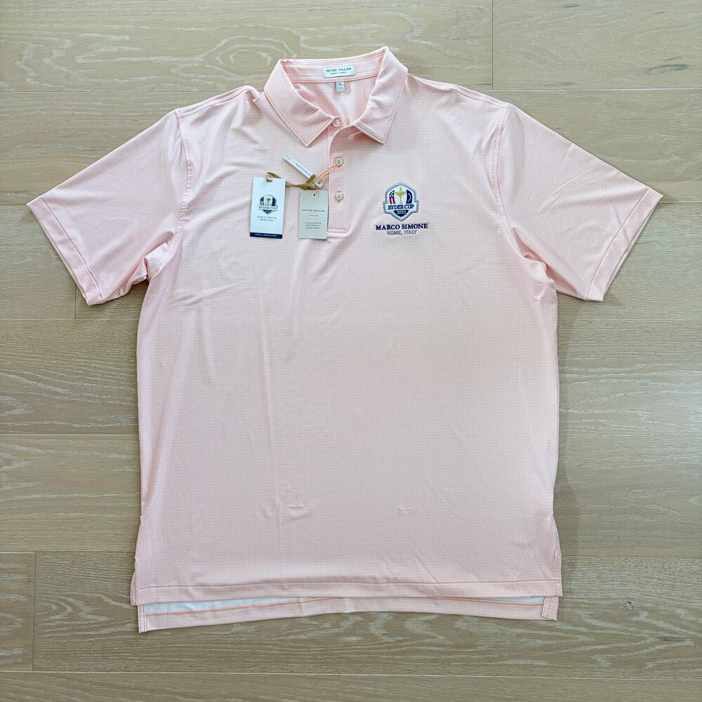 Peter Millar 2023 Ryder Cup Marco Simone Rome Italy Polo Shirt XL NWT